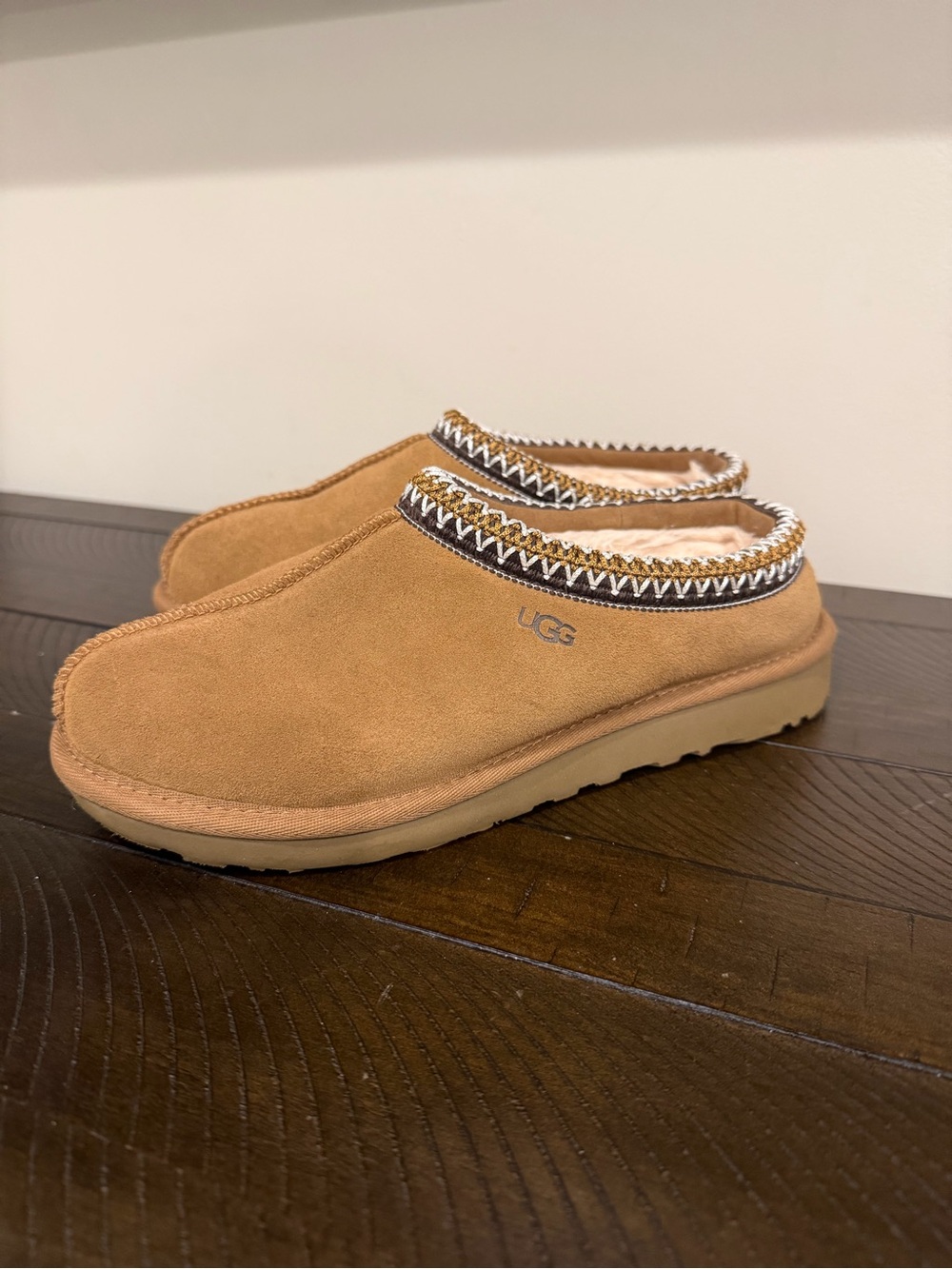 UGG Tasman Chestnut Suede Slip-On Slippers
